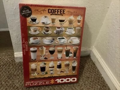 Eurographics "Coffee" 1000 Piece Puzzle- Recipe Included- Brand new factory seal - Image 1 of 3