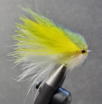 1 mosca, tamanho 6, baixo teor de gordura minnow streamer mosca pesca mosca mosca - Imagem 1 de 2