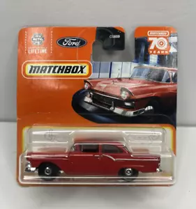 Matchbox 70 Years 1957 Red Ford Custom 300 Short Card 21/100 - Picture 1 of 2