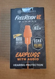 Plugfones FreeReign VL Earphones with audio NIB never been used with free ship - Picture 1 of 4