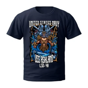 Camisa USS Ashland LSD-48 King Neptune Shellback Veterano Regalo USN Marina de los Estados Unidos - Imagen 1 de 2