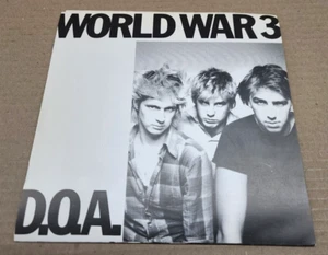 D.O.A. WORLD WAR 3 - 7" SINGLE VINYL CANADIAN PUNK JOEY SHITHEAD DOA Vancouver - Picture 1 of 6