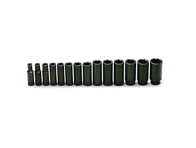 Wright Tool 6 Point Deep Impact Socket Set 14 Piece 1/2" Drive SAE 407 - Image 1 of 2