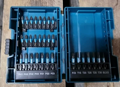 MAKITA - 30-teiliges Schlagschrauber Bitset (Torx & Kreuz / lang und kurz 50mm)