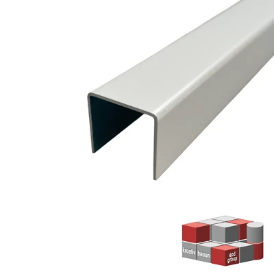 U-Profil RAL 9016 7016 9005 Alu farbig beschichtet U-Winkel Schenkel 30x30 mm - Bild 1 von 4