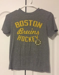 Youth Boys NHL Boston Bruins Gray Shirt Size M (8) Regular - Unisex Wear - Picture 1 of 9
