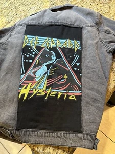 vintage def leppard tour jacket hysteria rare near mint condition 1987 to 1988 - Picture 1 of 3