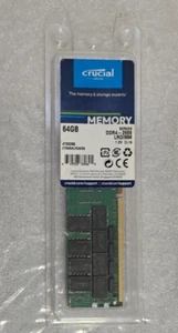 Crucial 64GB DDR4-2666 LRDIMM 1.2V CL19 #CT64G4LFQ4266 Memory PC4-21300 288-PIN - Picture 1 of 2