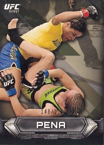 Julianna Pena 2014 Topps UFC Knockout Gold Rookie Card #67 RC #d/219 277 269 200