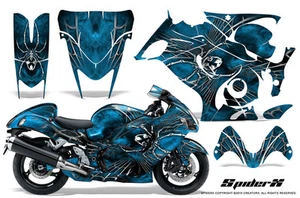 SUZUKI GSX1300 HIAYABUSA 08-13 GRAPHIC KITS CREATORX DECALS SPIDERX BLI - Picture 1 of 1