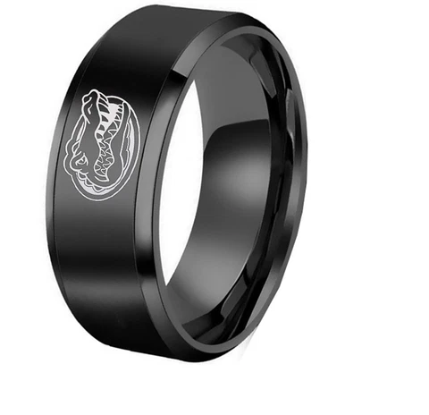 New Florida Gators Black Stainless Steel Engraved Ring Sizes 6 7 8 9 10 11 12 13 Cover