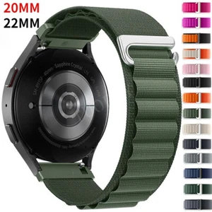 Nylon Loop Band Strap For Samsung Galaxy Watch 3 4 5 Pro 6 Classic 7 FE Active 2 - Picture 1 of 28