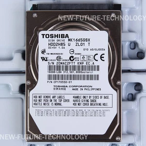 For TOSHIBA MK1665GSX 160 GB HDD 2.5" 8 MB 5400 RPM SATA Laptop Hard Disk Drive - Picture 1 of 2