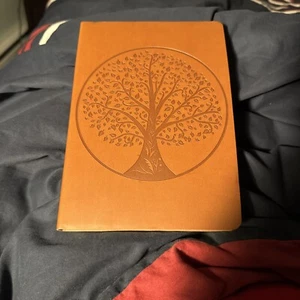 Journal, Kunstledereinband mit Lebensbaum Cover Design, blanko/unbenutzt gefüttert Seiten - Bild 1 von 4