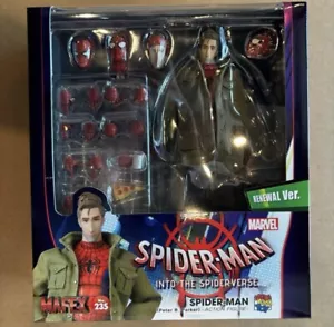 MAFEX No.235 spider verse Spider Man Peter B. Parker Action Figure Renewal Ver. - Picture 1 of 9
