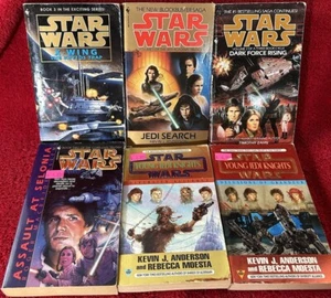6 Star Wars paperback lot Stackpole Anderson Modesta Zahn Allen - Picture 1 of 3