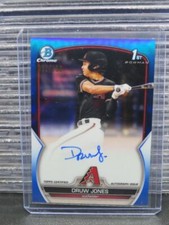 2023 Bowman Chrome Druw Jones Blue Refractor Prospect Auto #057/150 Diamondbacks