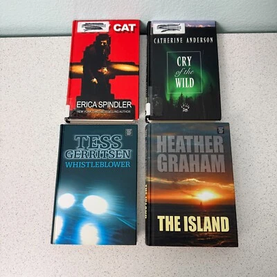 Lot of 4 LARGE PRINT Romantic SuspenseThriller Graham Gerritsen Anderson Books - Image 1 of 4