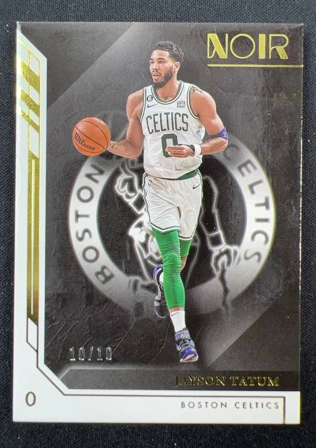 2022-23 Panini Noir Jayson Tatum #4 Association Edition Gold 10/10≈1/1