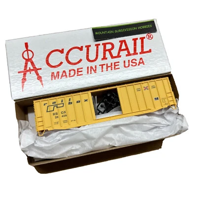 Accurail 81591 HO Exterior Post Welded Steel Boxcar ~ Railbox ~ KIT - Image 1 of 4