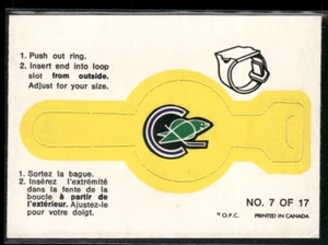 1973-74 O-Pee-Chee CALIFORNIA GOLDEN SEALS #7 Push Out Ring OPC VTG Set Break NM - Imagen 1 de 2