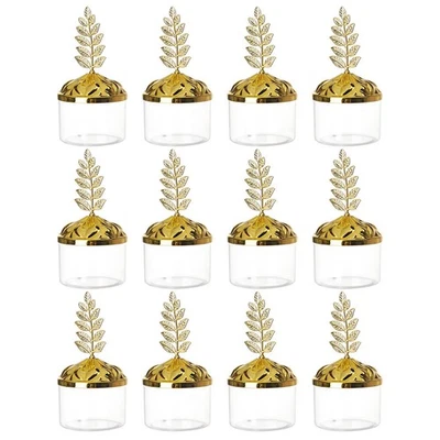 Cajas de dulces de plástico para baby shower de Navidad de 12 piezas para boda Foto 1 de 4