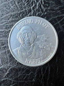 1984 Vintage Star Wars A-Wing Pilot Power of the Force Coin Last 17 Repro - Picture 1 of 4