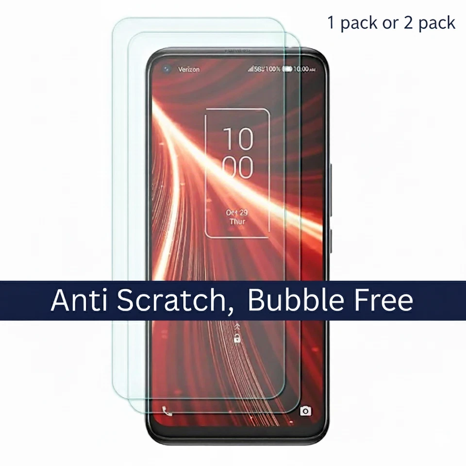For TCL 10 20 30 Plus 20R 20B 20Y 10L & L10 Pro Tempered Glass Screen Protector - Image 1 of 4