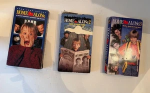 Vintage 1990s Fox Video Home Alone 1, 2, 3 VHS Movie Lot - Picture 1 of 2