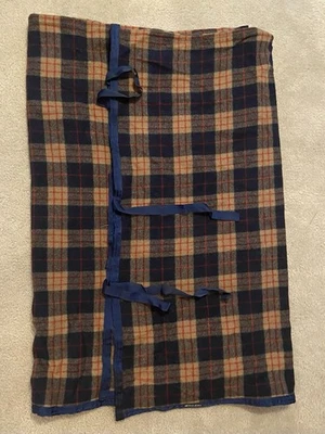 Cobertor xadrez triplo coroa corpo inteiro equino 100% lã tartan 84 X 90 - Imagem 1 de 4
