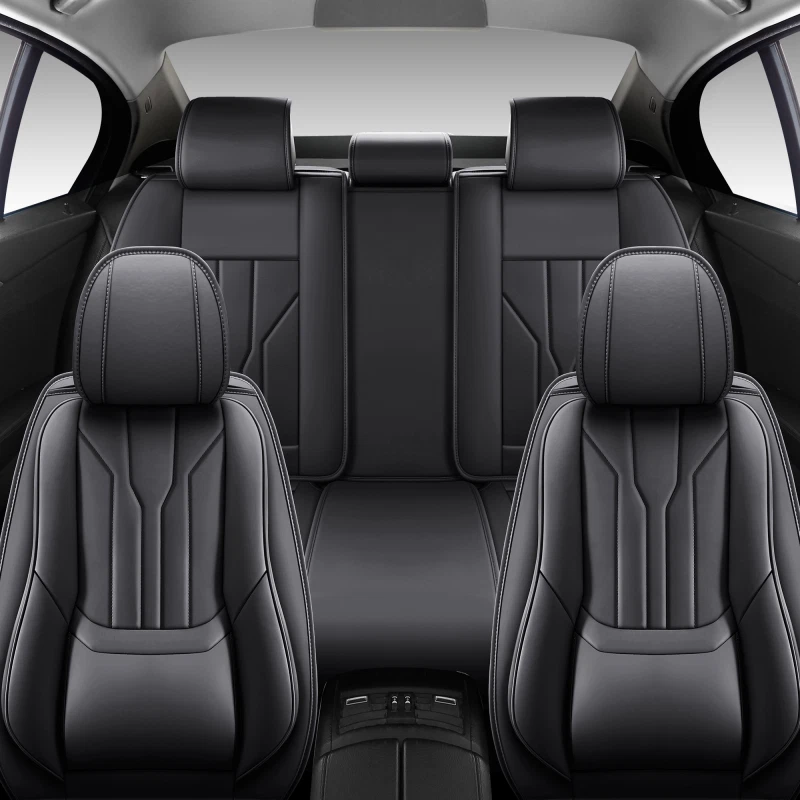 Juego completo de 5 fundas de asiento de coche de cuero napa para Volvo C30 C40 C70 S40 S60 S80 S90 Foto 1 de 4