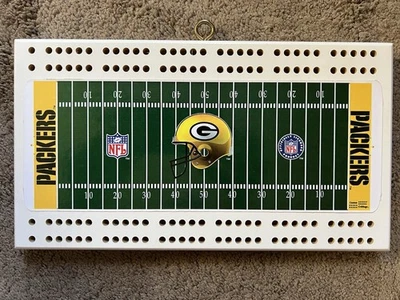 Green Bay Packers Vintage Custom Hanging NFL Football Field Cribbage Board  USED - Image 1 of 4