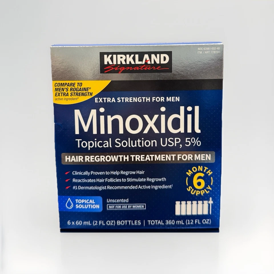 Kirkland Signature Minoxidil 5% Extra Strength Men Hair Regrowth  Original - Image 1 of 4