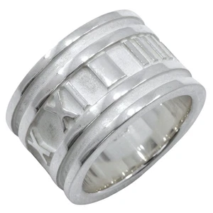 TIFFANY&Co. Atlas wide Ring Silver925 #4.5(US Size) 11.0g Women - Picture 1 of 6