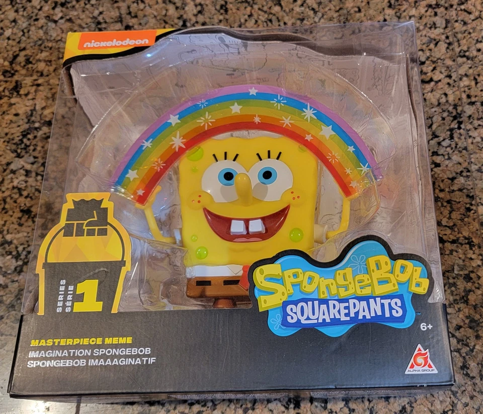 Nickelodeon Obra Maestra Meme Serie 1 Imaginación Bob Esponja Pantalones Cuadrados Arco Iris Foto 1 de 1