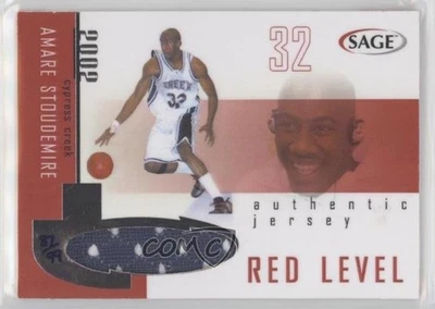 Camisetas Sage 2002 rojas/99 Amare Stoudemire Amar'e Stoudemire #ASJ Rookie RC Foto 1 de 2
