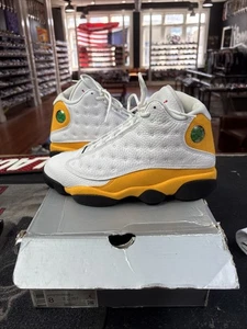Size 8 - Nike Air Jordan Retro 13 Del Sol Yellow 414571-167 Pre-Owned W/ Box - Picture 1 of 7