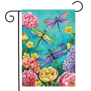 Briarwood Lane Dragonfly Garden Spring Garden Flag - Picture 1 of 4