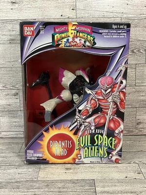 复古 1994 年万代电力别动队豪华邪恶太空外星人皮兰蒂斯头 - MMPR — 第 1/4 张图片
