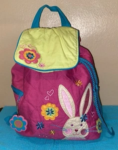 Stephen Joseph Quilted Child's Pink Bunny Backpack 13" x 13" - Picture 1 of 11