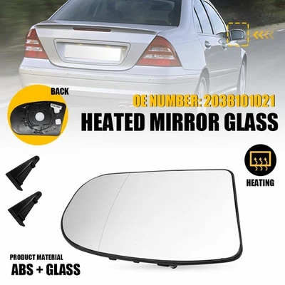 Espejo retrovisor térmico de vidrio para Mercedes Benz Wagon E320 E350 E500 AMG lado del pasajero EE. UU. Foto 1 de 4