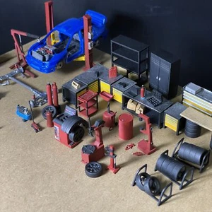 1/64 Maßstab Diorama Auto Werkstatt Wartungswerkzeuge Modell Szene Anzeige Requisitenmodell - Bild 1 von 21
