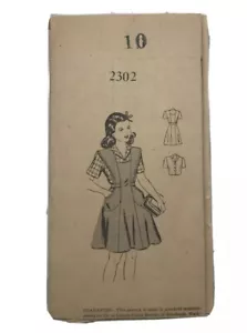 Vintage Versandhandel Schnittmuster #2302 Mädchen Pullover & Bluse Größe 10 separat - Bild 1 von 5