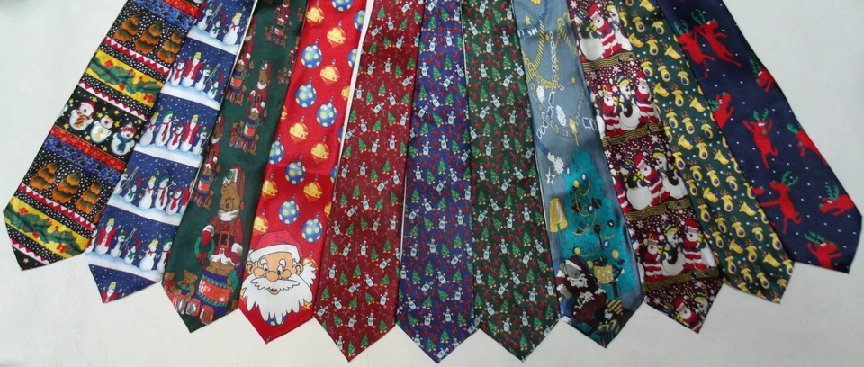 NUEVA CORBATA CLERICCI PARA HOMBRE VACACIONES DE NAVIDAD SANTA MUÑECO DE NIEVE RENO *J* Foto 1 de 1