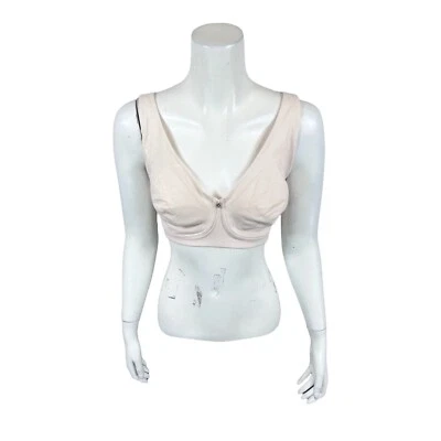 Breezies Women's Modern Cotton Unlined Wire Free Bra Champagne 38C Size - Image 1 of 2
