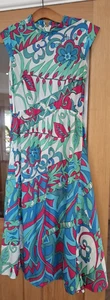 True Vintage Nylon handmade Funky 60's 70's Dress smallish - Picture 1 of 7