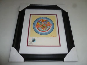 SERIGRAFÍA ENMARCADA FIRMADA CHAIM GROSS NACIONES UNIDAS EDICIÓN LIMITADA 1000 RARA LE - Imagen 1 de 10