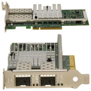 Dell Intel X520-DA2 FC Dual-Port 10GbE PCIe x8 Netzwerkkarte LP 0FTKMT  - Bild 1 von 3
