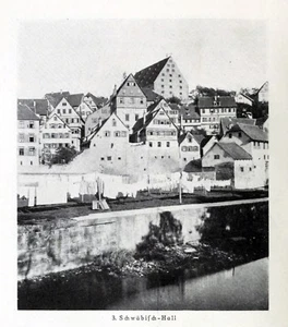 German Schwabisch-Hall © 1921 Reprint vintage Picture - Picture 1 of 1