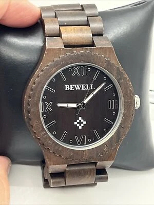 Reloj Hombre Madera Bewell  Foto 1 de 4